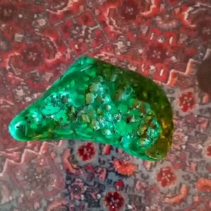 Beautiful solid piece of polished malachite healing crystal